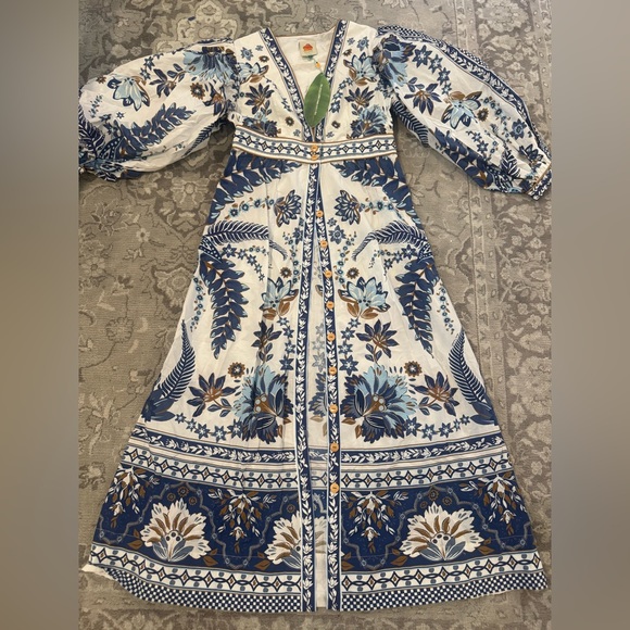 Farm Rio Ana Tapestry Maxi Dress L - Picture 1 of 8